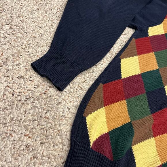 Vintage Tuttle Golf Men's Sweater Sz XL Preppy Grandpa Argyle Academia - Picture 2 of 5